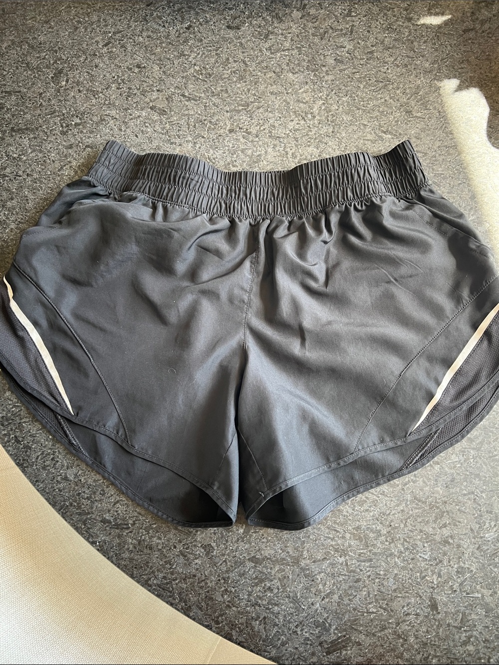 Women’s Black Athletic Shorts, Size L